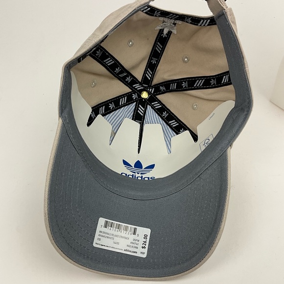Adidas Women’s Strapback Khaki White Hat New With Tags - Picture 6 of 9